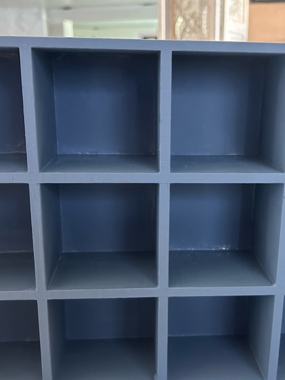 Blue mini mug shelf/display
